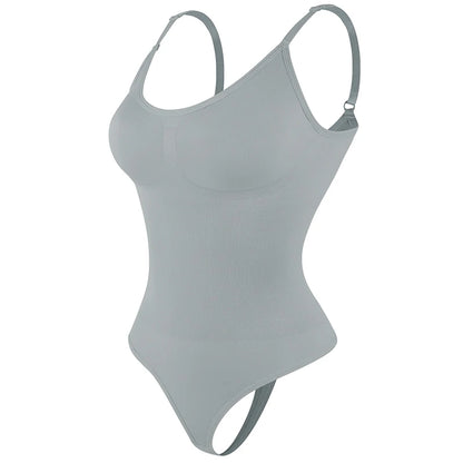 Luxe Verzachtende Bodysuit Shapewear voor Vrouwen – Volledige Lichaamsvormer met Stringontwerp, Zachte Sculptuur voor een Slanker Silhouet en Verbeterd Comfort