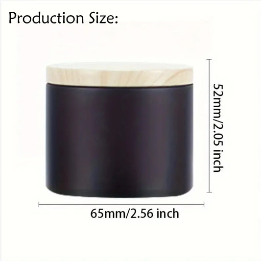 4oz Candle Tins with Wooden Lids | Empty Metal Candle Jars for Candle Making | Black White Green Purple Containers