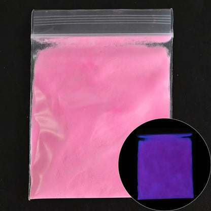 10g Blauw Groene Gloei-in-het-Donker Nagelpoeder - Luminieuze Pigmentstof voor Indrukwekkende Sieraden en Knutsel Decoraties