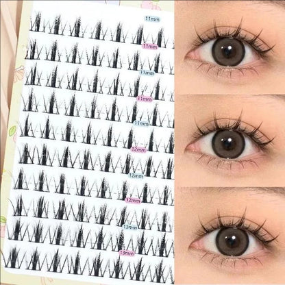 MJ Brown Zonnebloem Natuurlijke Manga Wimpers - Dikke Zwarte Extensions voor Anime-geïnspireerde Looks