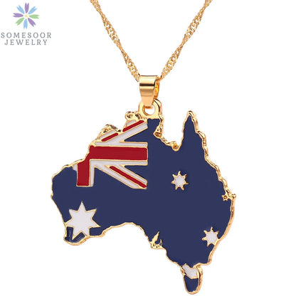 Stijlvolle SOMESOOR Afrikaanse nationale vlag ketting - Vier Nigeria, Ghana en Jamaica met hip-hop emaille hanger kettingjuwelen - Perfect cadeau voor vrouwen