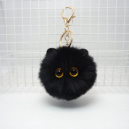 Schattige Pluche Kat Sleutelhanger - Charmante Cartoon Pop Pendant voor Dames en Meisjes Tassen, Autosleutels, en een Perfect Cadeau Accessoire voor Kinderen