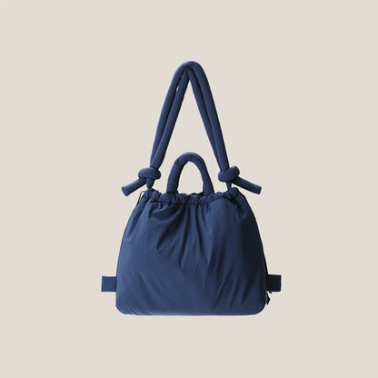 Chic Nylon Gevoerde Tas voor Vrouwen - Stijlvolle Zachte Puffer Schouder- en Crossbody Handtassen met Vintage Flair en Voldoende Ruimte 2023