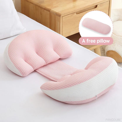 ComfortFit Zwangerschapssteunpillow - Verstelbaar Lichaampil voor Aankomende Moeders, Perfect voor Rustige Slaap en Ultiem Comfort