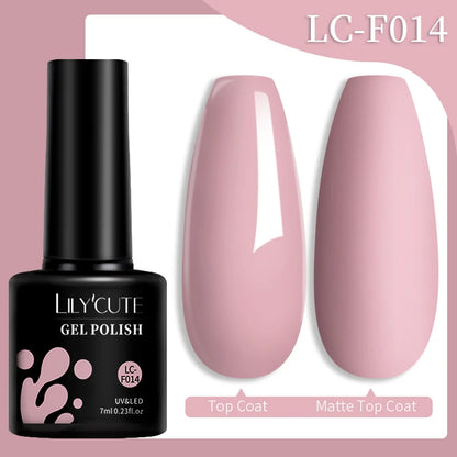 LILYCUTE 7ML Snelle-Extensions Nagelgel - Semi-permanente Acryl Kristalwit & Helder Nude Nagellak voor Prachtige UV Opbouw