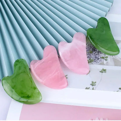 Herstel uw huid met onze natuurlijke kwarts Gua Sha gezichtsmasseertool - De ultieme facelift en slankende schraapplaat