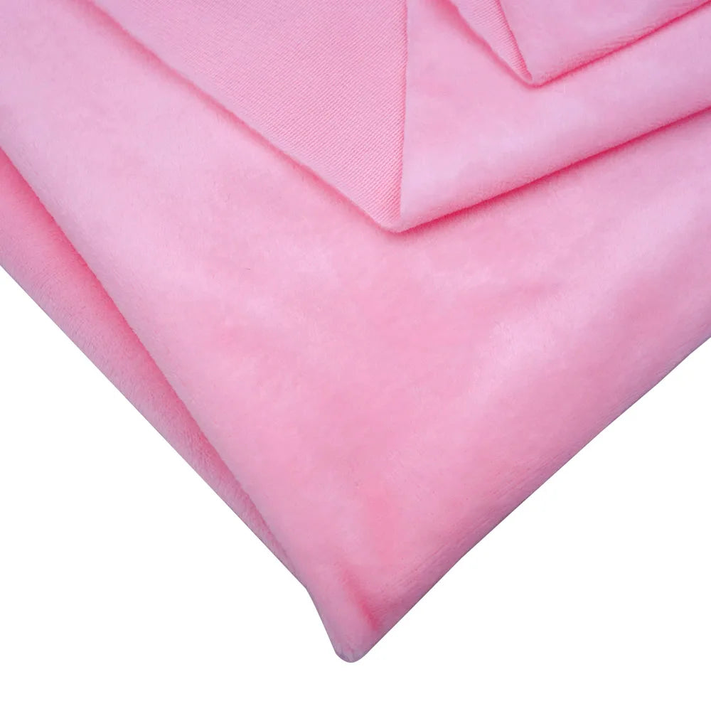 Super Soft Plush Minky Fabric Solid Color Fleece for Dolls Toys DIY Sewing Patchwork Home Textile