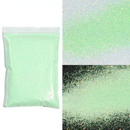 10g Blauw Groene Gloei-in-het-Donker Nagelpoeder - Luminieuze Pigmentstof voor Indrukwekkende Sieraden en Knutsel Decoraties