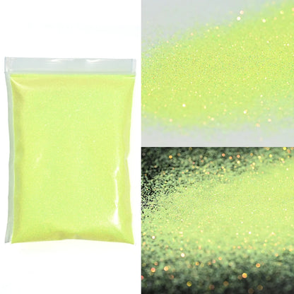 10g Blauw Groene Gloei-in-het-Donker Nagelpoeder - Luminieuze Pigmentstof voor Indrukwekkende Sieraden en Knutsel Decoraties