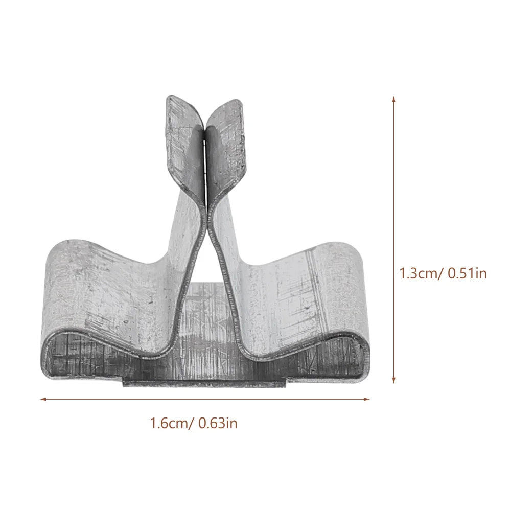 100pcs Metal Candle Wick Tabs Base Clips Universal Wick Holders for DIY Candle Making Supplies