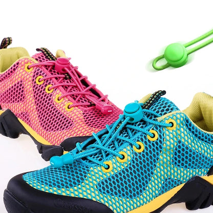 Verbeter Je Schoeisel met 22 Kleuren: Geen-Knoop, Elastische Ronde Veters voor Kinderen en Volwassenen - Snelle en Gemakkelijke Rubber Veters voor Sneakers!