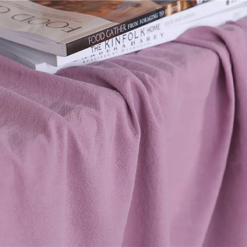 Solid Color 100% Cotton Fabric for Sewing Tablecloth Quilting Embroidery DIY Crafts Apparel Cloth 140cm Wide