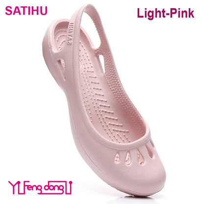 Dames Zomer Satihu Gecertificeerde Lichtgewicht Antislip Klompen Sandalen – Perfect voor Verpleegkundigen, Buitensporten en Stranddagen!