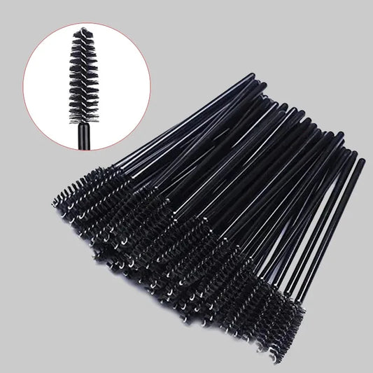 Premium Wegwerp Wimperspenselen - 50/1000 Stuks Wimpersuite en Oogbrauw Applicator Wandjes voor Perfecte Make-up Toepassing
