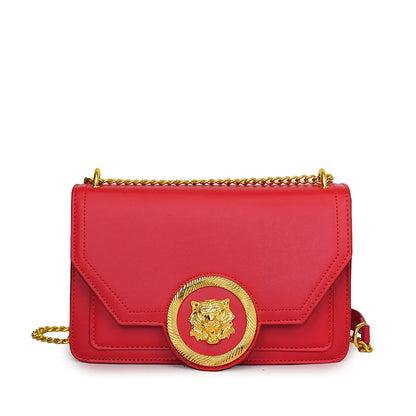 Trendyt 2024 Dames Leren Ketting Schoudertas - Chique Kleine Vierkante Crossbody & Casual Tote Messenger voor Stijlvolle Dames