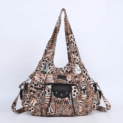 Chic Angelkiss Dames Handtas Collectie - Stijlvolle PU Leren Schoudertas & Ruimtelijke Schoudertas voor de Moderne Vrouw