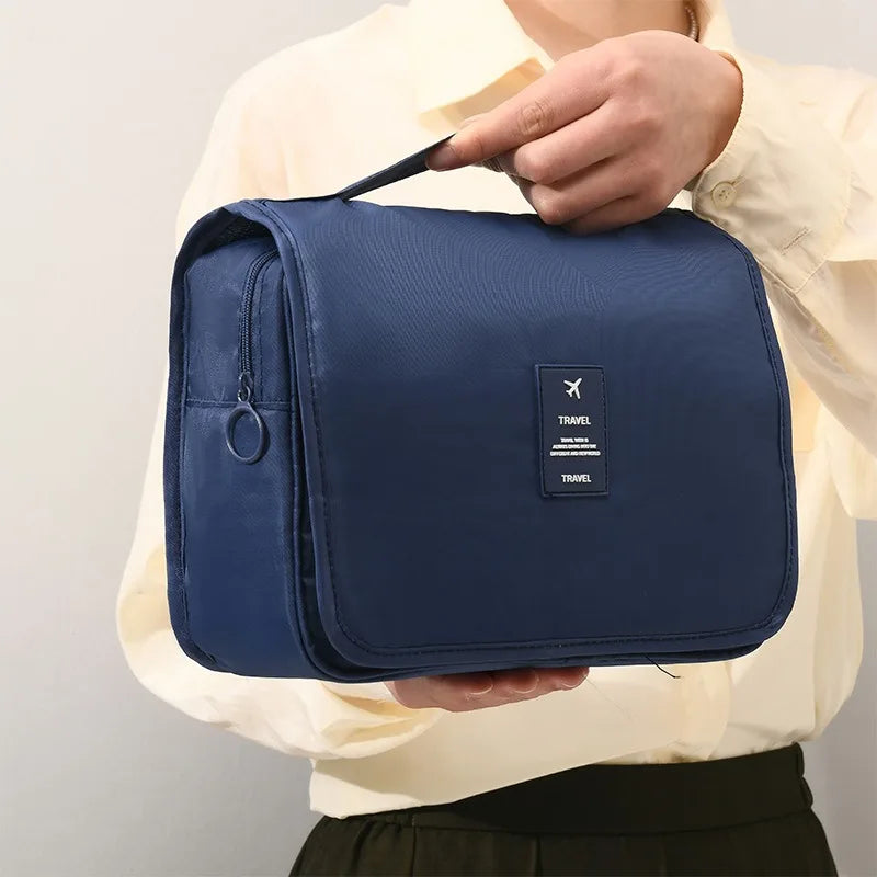 Chic Waterdichte Reis Make-up Tas - Stijlvolle Toilettas Organizer & Badhaak Zak voor Vrouwen - Premium Kwaliteit Oppslagoplossing!