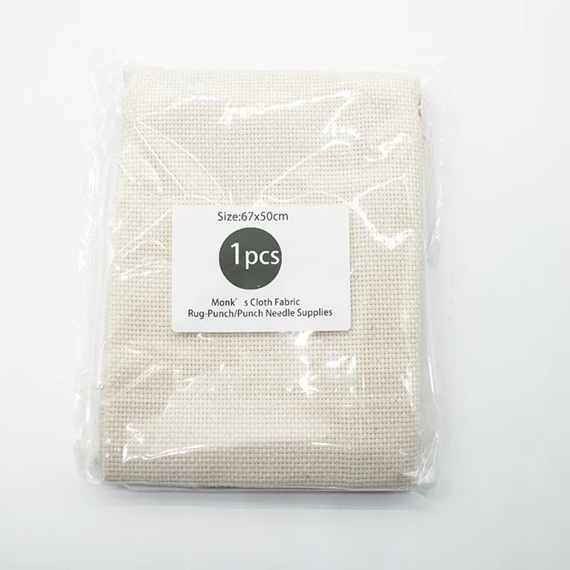 Cotton Embroidery Fabric Punch Needle Cloth Sewing Fabric for Needlework DIY Handmade Crafts