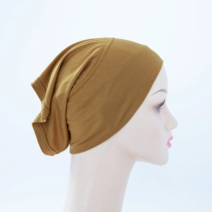 Chic en Stijlvol 56-Kleurige Vrouwen Binnen Hijab Tube Muts - Premium Bamboe Jersey Onderheadscarf voor Moslim Mode