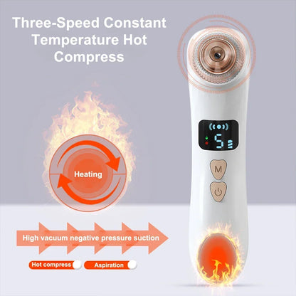 Geavanceerde Gezichts Blackhead en Acne Verwijderaar Machine – Verhitte Elektrische Extractor voor Diepe Reiniging en Panneloze Huid