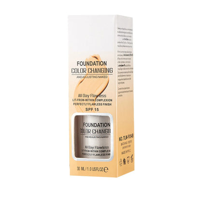 Hydraterende Waterproof Foundation voor Rijpere Huid - Kleurveranderend, Lichtgewicht en Langdurige Formule