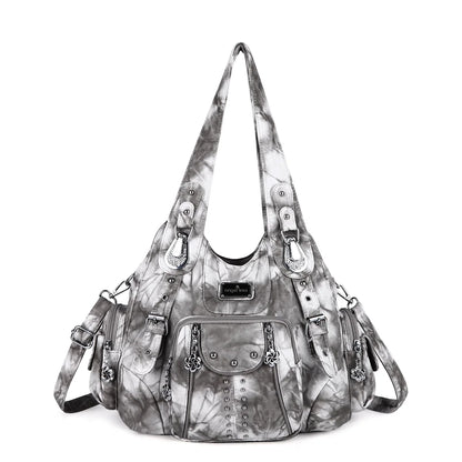 Chic Angelkiss Dames Handtas Collectie - Stijlvolle PU Leren Schoudertas & Ruimtelijke Schoudertas voor de Moderne Vrouw