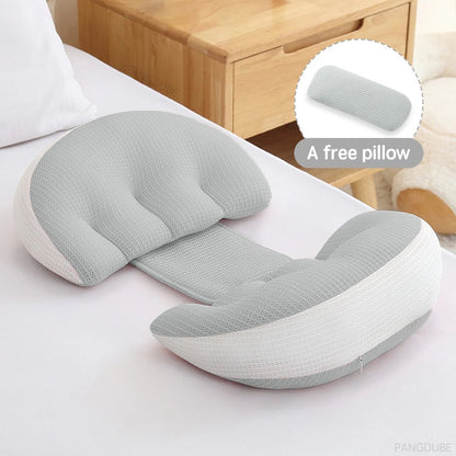 ComfortFit Zwangerschapssteunpillow - Verstelbaar Lichaampil voor Aankomende Moeders, Perfect voor Rustige Slaap en Ultiem Comfort