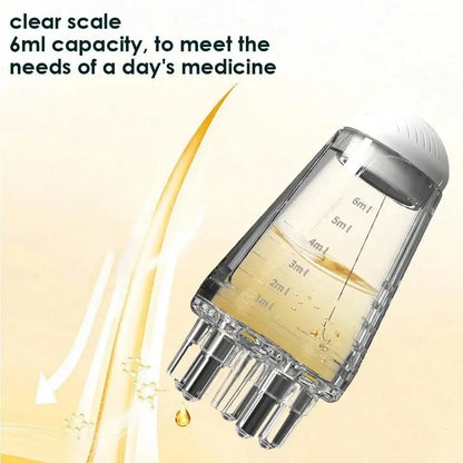 Hexagonale Kop Scalp Applicator: Ultieme Haarhergroei & Stylenoplossing met Olie Rollerbal voor Ontspanning en Massage