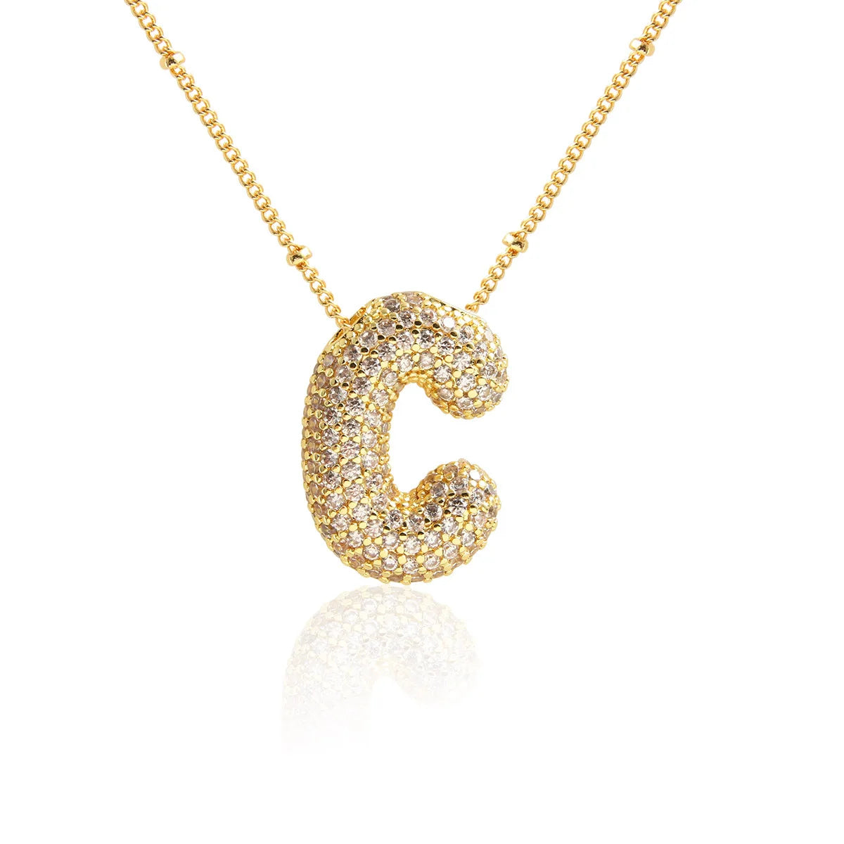 Prachtige Luxe Zirkon Kristal 26 Engelse Letters RVS Kettingen voor Vrouwen – Trendy Choker Ketting Sieraden Groothandel