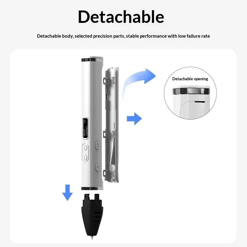 3D Printing Pen with Oled Display Temperature Control PLA ABS 1.75mm Filament 3D Doodling Pen for Kids Artists DIY Crafts