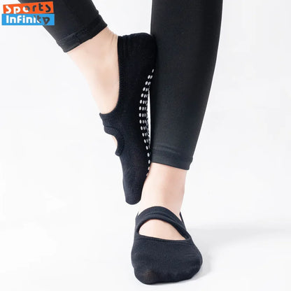 Antislip silicone yogasokken voor vrouwen - Maat EU 35-42, perfect voor Pilates, binnendans en fitness in de sportschool.