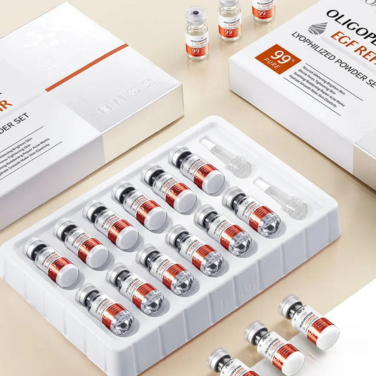 Verfris je huid met onze giste-vriesdroog gezichtsserumset voor een stralende, jeugdige huid - verstrak poriën, hydrateer en verlicht met anti-aging peptide essence!