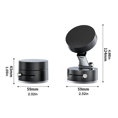 Veelzijdige Dubbelzijdige Zuignap Magnetische Telefoonhouder - Flexibele & Vouwbare Oplossing voor Moeiteloos Gemak!