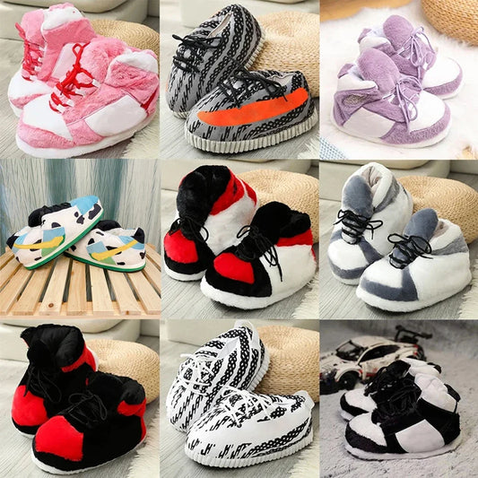 Schattige Cartoon Dier Plush Slippers - Gezellige Katoenen Winter Footwear voor Mannen en Vrouwen