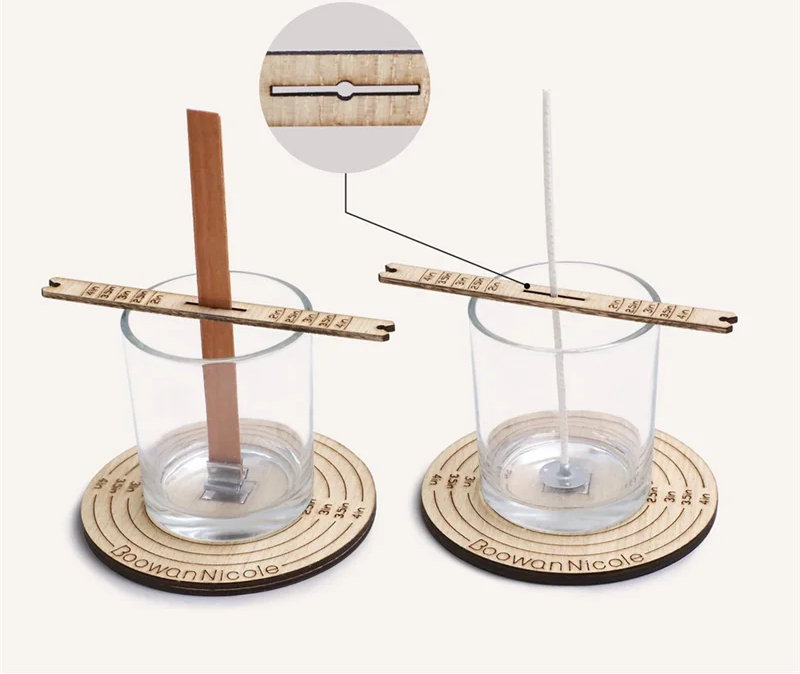 Universal Candle Wick Centering Tool Wooden Wick Holder for Candle Making Jars Refill DIY Supplies