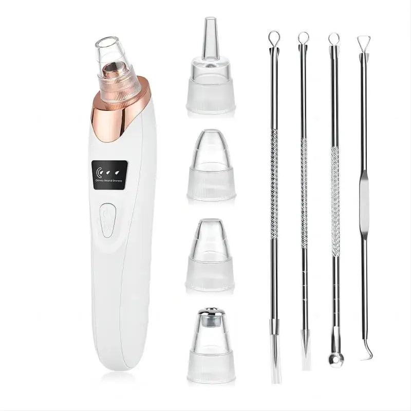 Geavanceerde Zwarte Punt Verwijderaar Vacuüm - Ultieme Porie Reiniger voor Gezicht en Neus - Elektrische Acne Extractie Kit voor Perfecte Huid