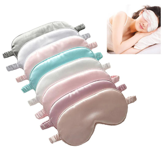 Luxe Imitatie Zijde Slaap Oogmasker - Perfect voor Reizen, Ontspanning en Rustgevende Pauzes!