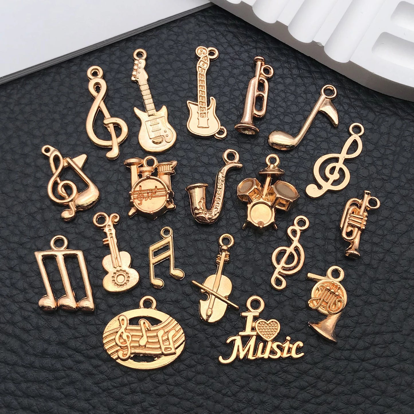 Music Charms for Jewelry Making Mixed Metal Notes Instruments DIY Earrings Necklaces Craft Supplies
