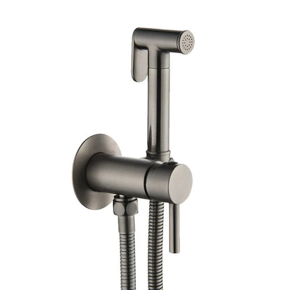 Elegantly Ontworpen Fliger Messing Handheld Bidet Sprayer - De Ultieme Hygiënische Douchekraan voor Uw Toilet met Warm en Koud Water Opties - Handig Draagbare Bidet Ervaring