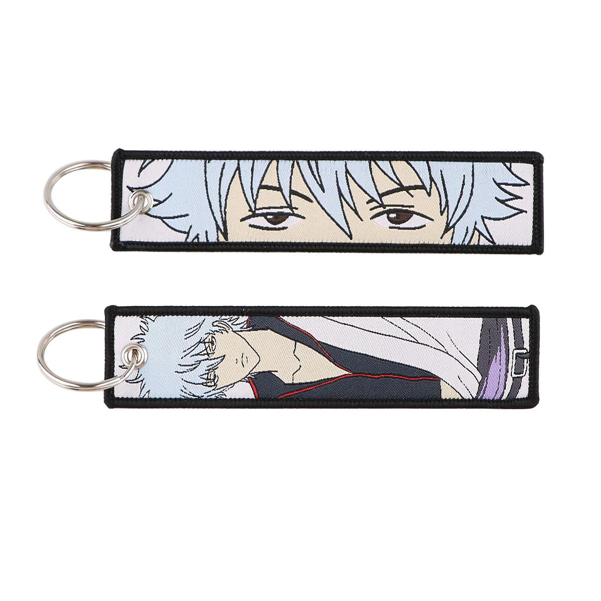 Stijlvolle Japanse Anime Geborduurde Sleutelhangers – Perfecte Sleuteltags voor Motorfietsen, Auto's en Rugzakken – Trendy Sleutelhanger Cadeaus voor Vrienden!