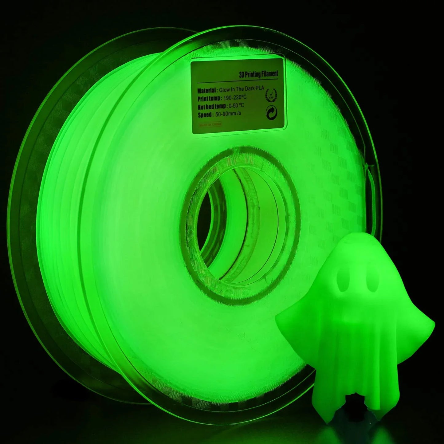 Glow In The Dark PLA Filament 1.75mm Luminous 3D Printer Filament Green Blue Red Glow PLA for 3D Printing