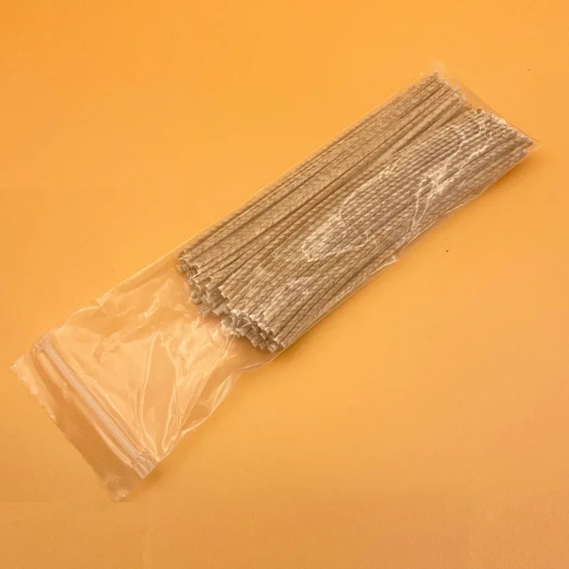 Waxed Cotton Candle Wicks Smokeless Wick Core for DIY Candle Making Soy Wax Supplies 100pcs