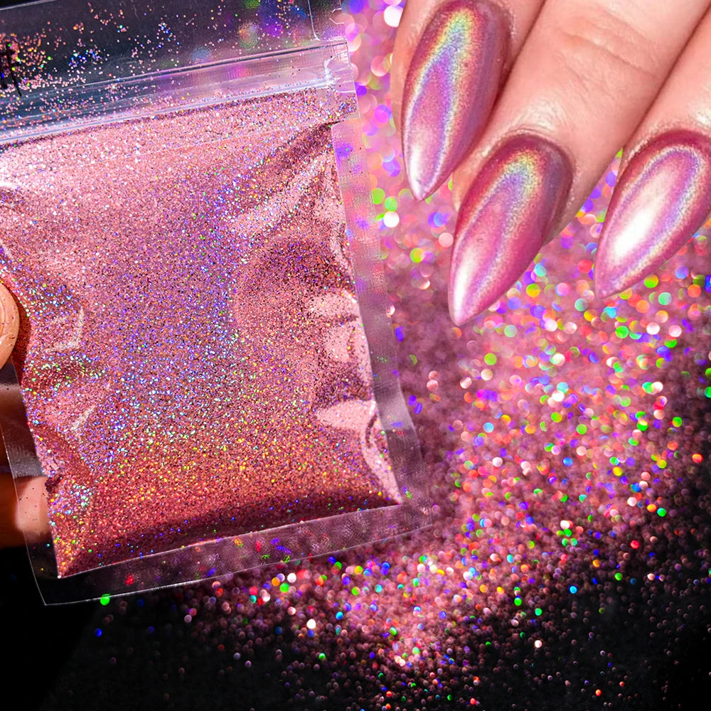 10g Blauw Groene Gloei-in-het-Donker Nagelpoeder - Luminieuze Pigmentstof voor Indrukwekkende Sieraden en Knutsel Decoraties