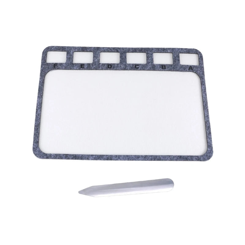 Perlenmatte Set 2 teilig Filz Perlenboard mit Alphabet für Schmuckherstellung DIY Bastelbedarf