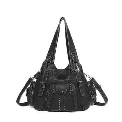 Chic Angelkiss Dames Handtas Collectie - Stijlvolle PU Leren Schoudertas & Ruimtelijke Schoudertas voor de Moderne Vrouw