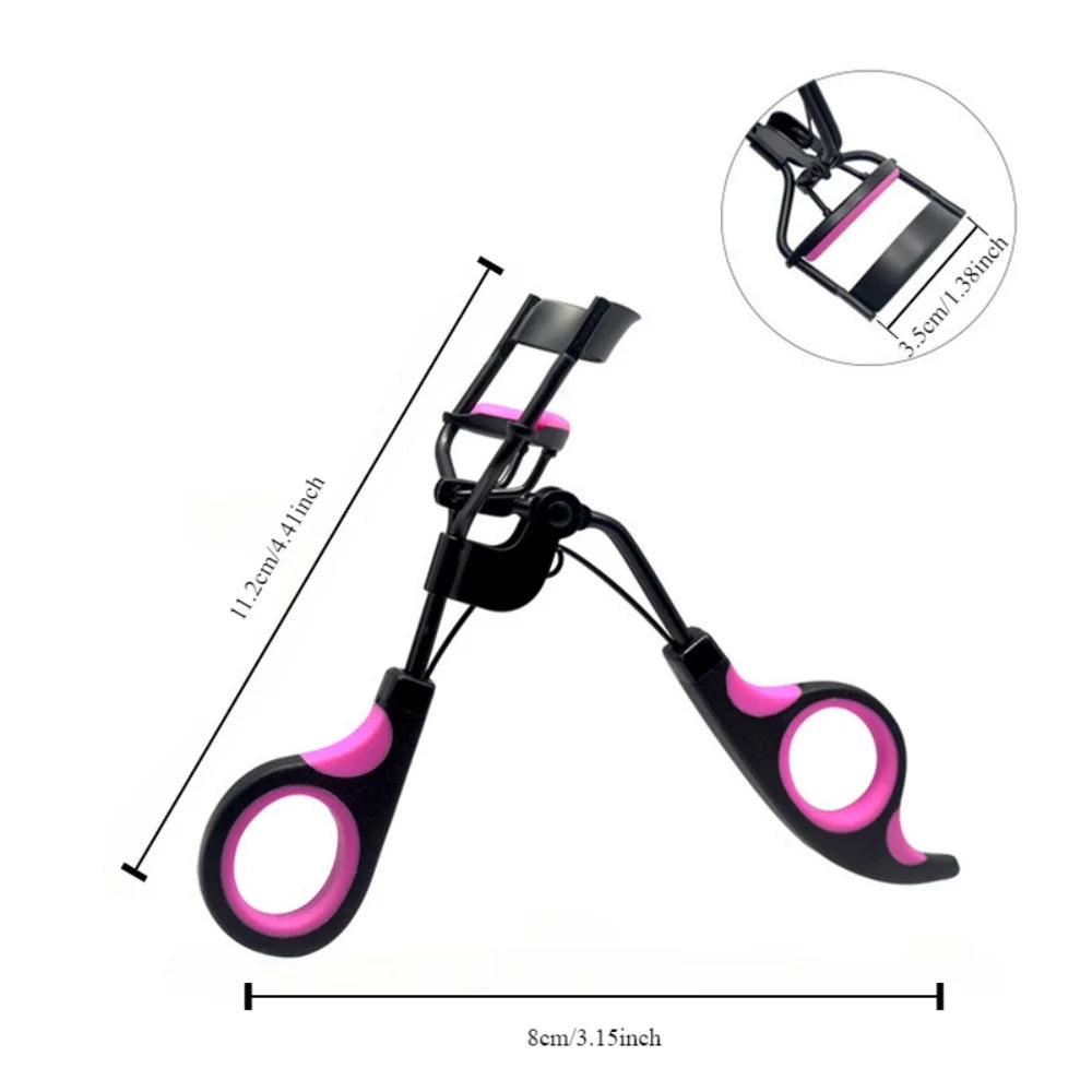 Professionele Wimperkruller Set met 10 Vervangkussens - Ultieme Schoonheidstool voor Langdurige Krullen en Perfecte Oogmake-up
