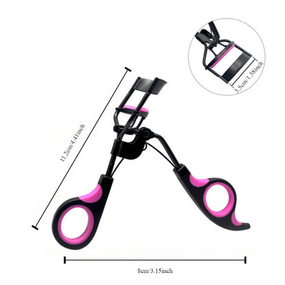 Professionele Wimperkruller Set met 10 Vervangkussens - Ultieme Schoonheidstool voor Langdurige Krullen en Perfecte Oogmake-up