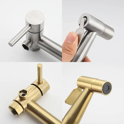 Premium ULA Geborstelde Bidetkraan Mixer - Stijlvolle Koud- en Warmwaterdouchesproeier voor de Ultieme Hygiëne-ervaring