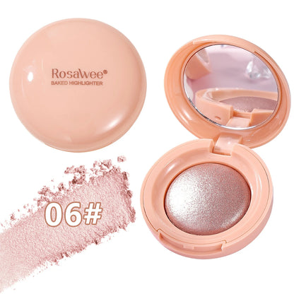 Stralende Glow Highlighter Palette, Luminous Pearl Shimmer Finish, Zijdeachtige Gebakken Poeder voor een Natuurlijke Glans