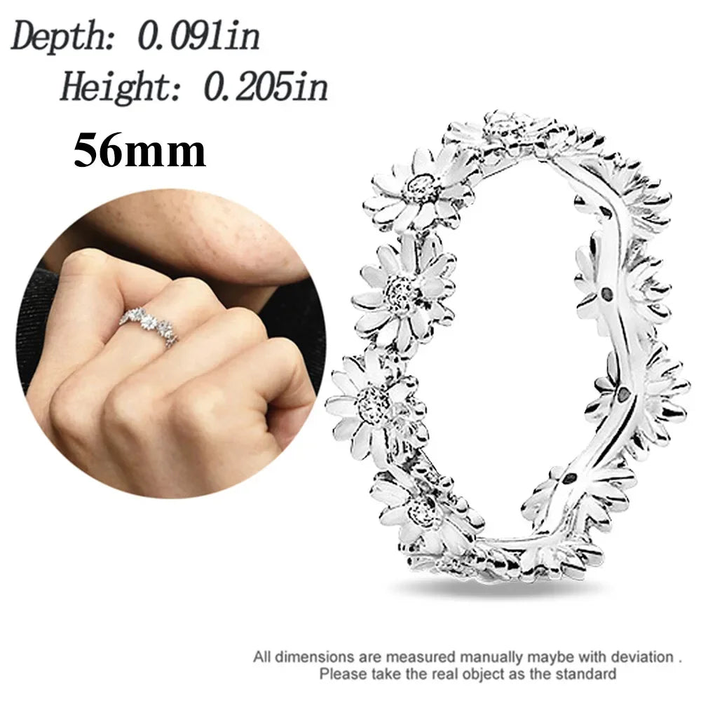 925 Sterling Silver Cherry Blossom Charm Pink Flower Bead Fit Bracelets DIY Jewelry Gift for Women